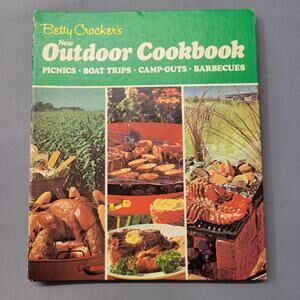 Vintage Betty Crocker Outdoor Cookbook 1971 Hardcover Picnic Camp Out BBQ Book